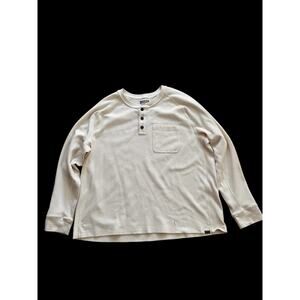 Duluth Men’s Henley Trading Burly Thermal Standard Fit Long Sleeve Untucked 3XL